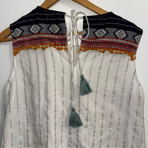 Altar’d State Small Boho Aztec Tribal Abara Sleeveless Embroidered Dress Size M - Picture 3 of 11